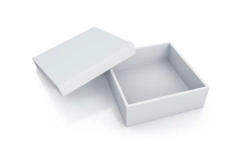 White short box. Stock Illustration