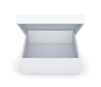 White short box. Stock Illustration