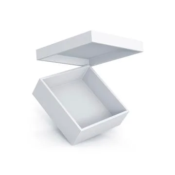 White short box. Stock Illustration