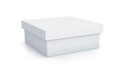 White short box. Stock Illustration