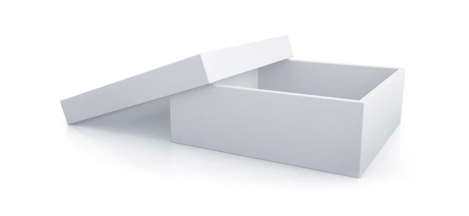 White short box. Stock Illustration