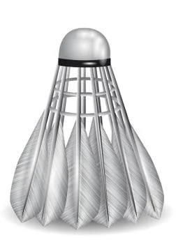 White shuttlecock Stock Illustration