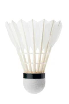 White shuttlecock Foto stock