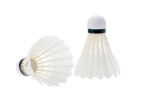 White shuttlecock Stock Photos