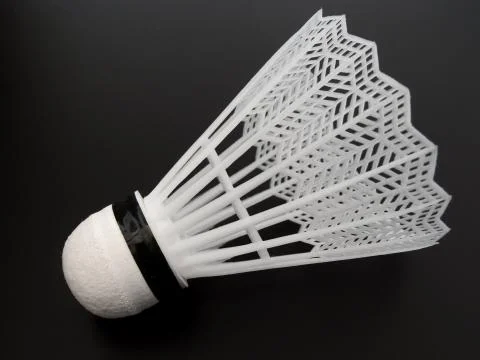 White Shuttlecocks Stock Photos