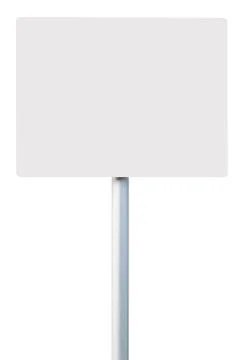 White sign Foto stock