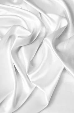 White silk background Stock Photos