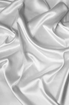 White silk background Stock Photos