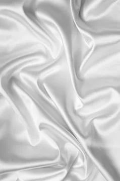 White silk background Stock Photos