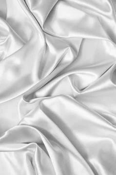 White silk background Stock Photos