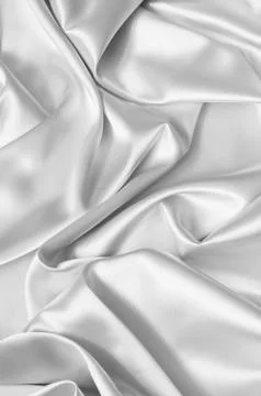 White silk background Stock Photos