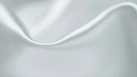 White silk background, texture of beautiful white satin fabric close-up Stock Footage 305495129