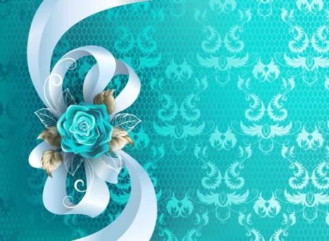 White silk bow Stock Illustration