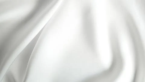 White silk fabric background copy space. Stock Photos