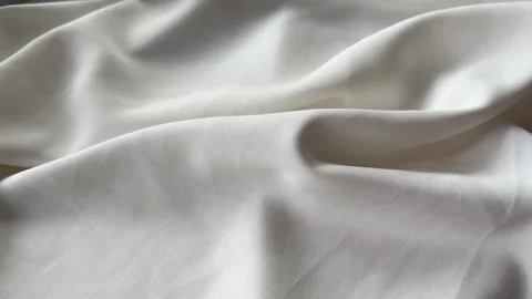 White Silk Fabric Flowing in Wind Video Background Stock-Footage 333964636