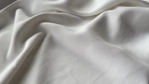 White Silk Fabric Flowing in Wind Video Background Vídeos de archivo 333964637