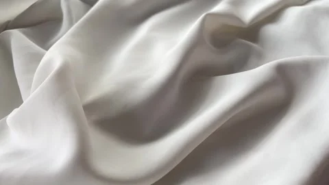 White Silk Fabric Flowing in Wind Video Background Vídeos de archivo 333964650
