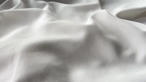 White Silk Fabric Flowing in Wind Video Background Vídeo Stock 333964713