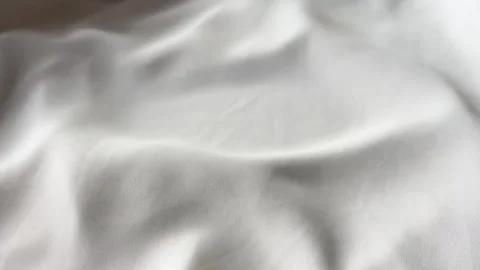 White Silk Fabric Flowing in Wind Video Background Vídeo Stock 333964752