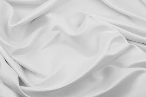 White silk fabric Stock Photos
