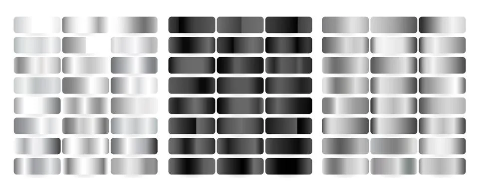 White silver metallic gradient background texture Stock Illustration