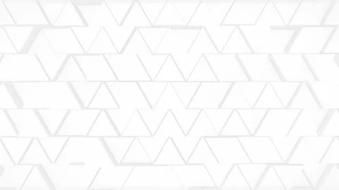 White simple and elegant 3d triangles geometrical futuristic background  Stock Footage 307671736