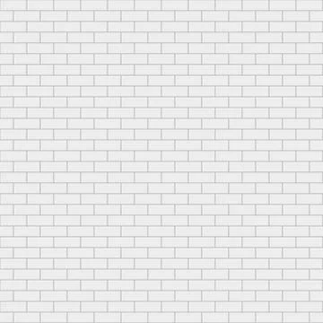 White Simple Brick Wall Seamless Pattern Stock Illustration