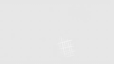 A white sketch-style grid dynamically jumps on a black screen. Stock Footage 303014544