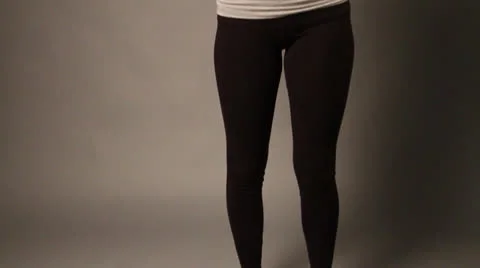 White skinned Young Lady Standing and Smiling for The Camera Stock Footage 22708658
