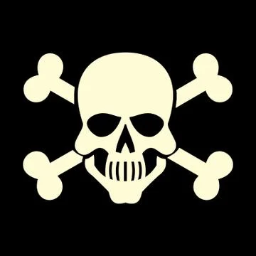 White skull icon Stock Illustration