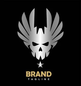WHITE SKULL Stock Illustration