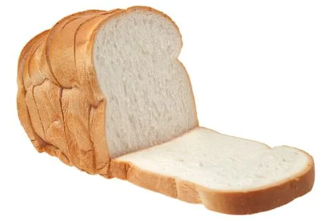 White sliced bread Stock Photos