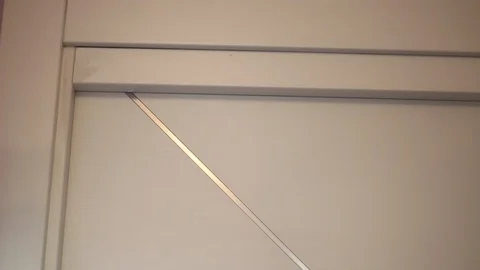 White sliding door 動画素材 91700141