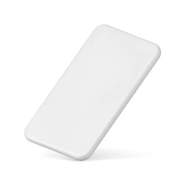 White slim rectangle brick soft angled geometric package decorative design .. Stock Illustration