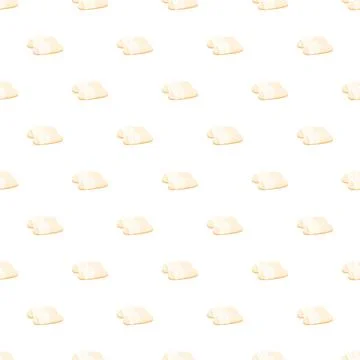 White slippers pattern for hotel and spa concept Stock Illustration