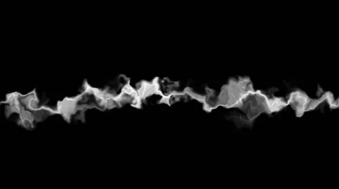 White, slow fat one line living lighting, centered (black background) Stock Footage 64570075