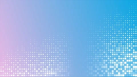 White small abstract hi-tech square dots halftone on blue pink background Stock Footage 341558985