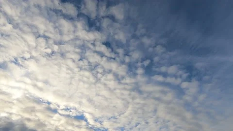 White small clouds in the evening at sunset. Stock Footage 164846608