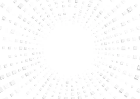 White small square dots abstract circular background Stock Illustration