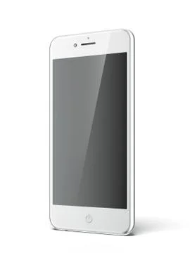 White smart phone Иллюстрация