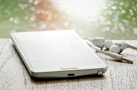 White smartphoen Foto stock