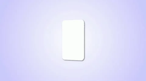 White Smartphone on blue background Stock Footage 11425483