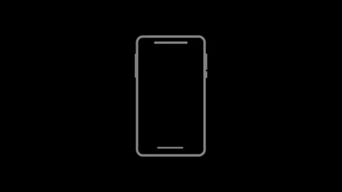 White smartphone displaying a circular arrow animation Stock-Footage 332852825