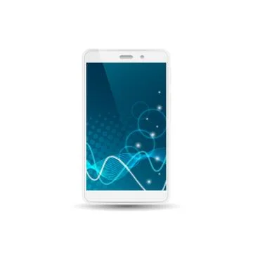White smartphone isolated Stock-Illustration