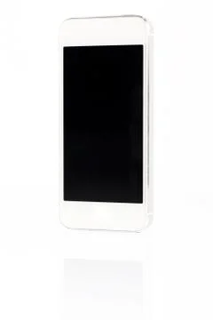 White SmartPhone Isolated Stock Photos