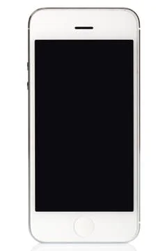 White SmartPhone Isolated Stock Photos