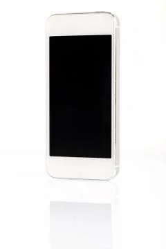 White SmartPhone Isolated Stock Photos