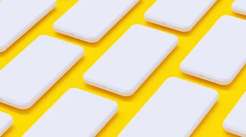 White smartphone. Stock Photos