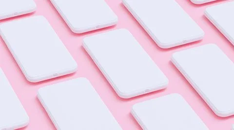 White smartphone. Stock Photos