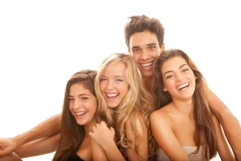 White smiles Stock Photos
